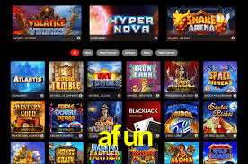 Sinta a adrenalina dos jogos de cassino com afun