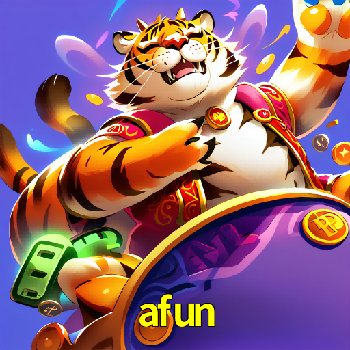 Imagem promocional da afun mostrando a plataforma e suas vantagens